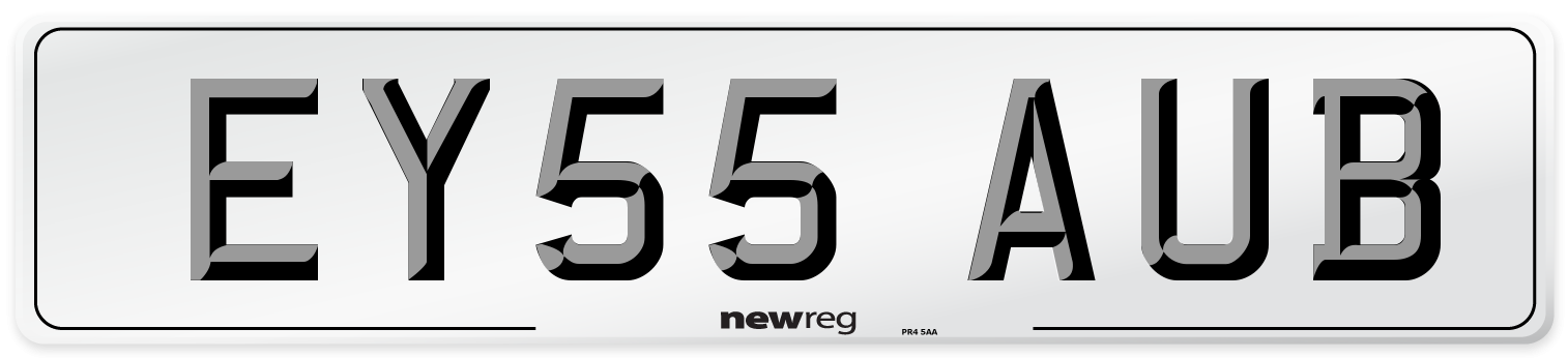EY55 AUB Number Plate from New Reg